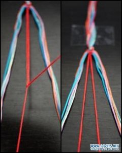 косое плетение фенечек из мулине фото схема косого плетения фенечек